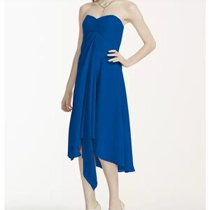 DAVID'S BRIDAL
Strapless Chiffon Short Dress